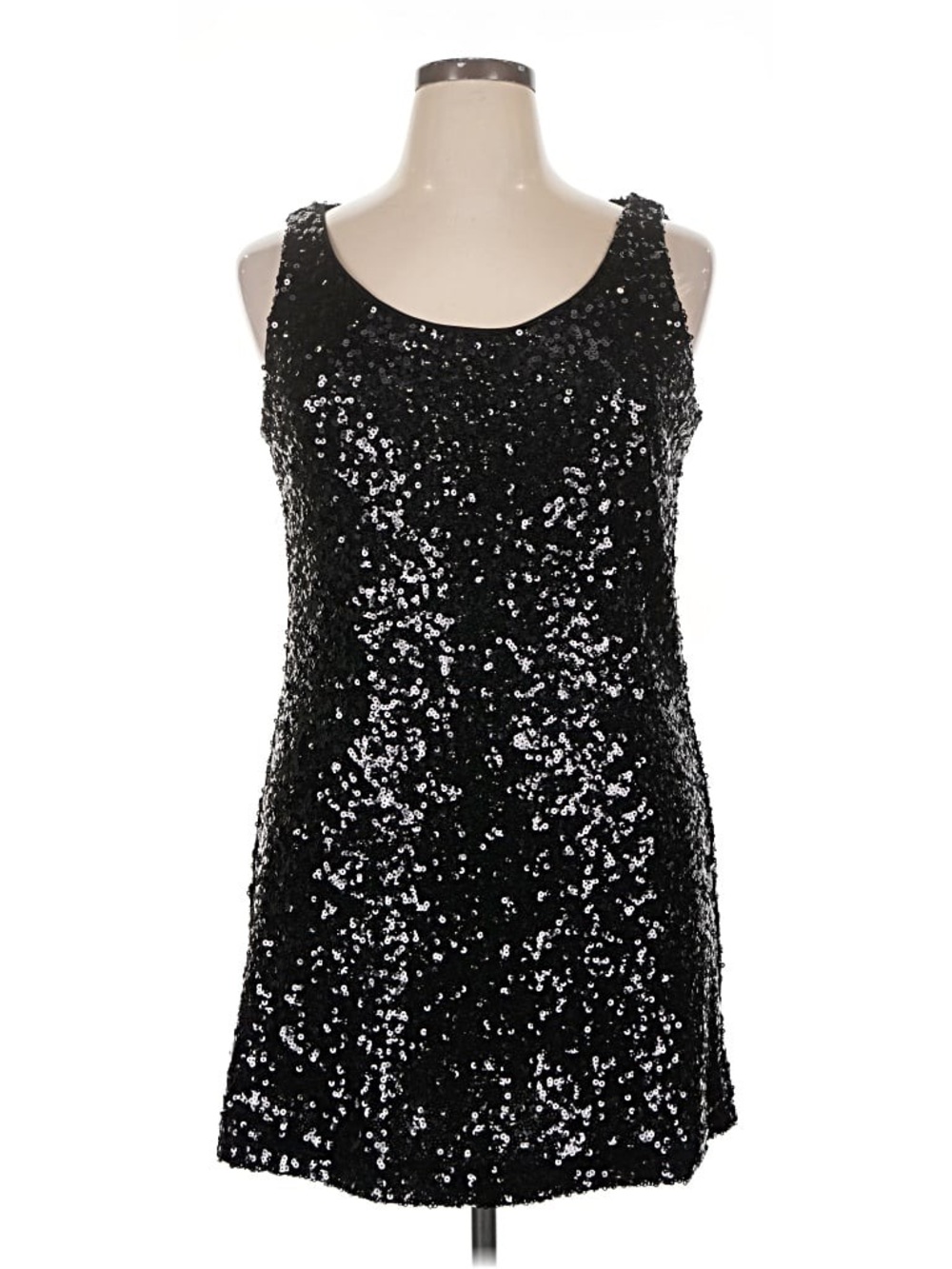 White House Black Market Black Sequin Mini Dress